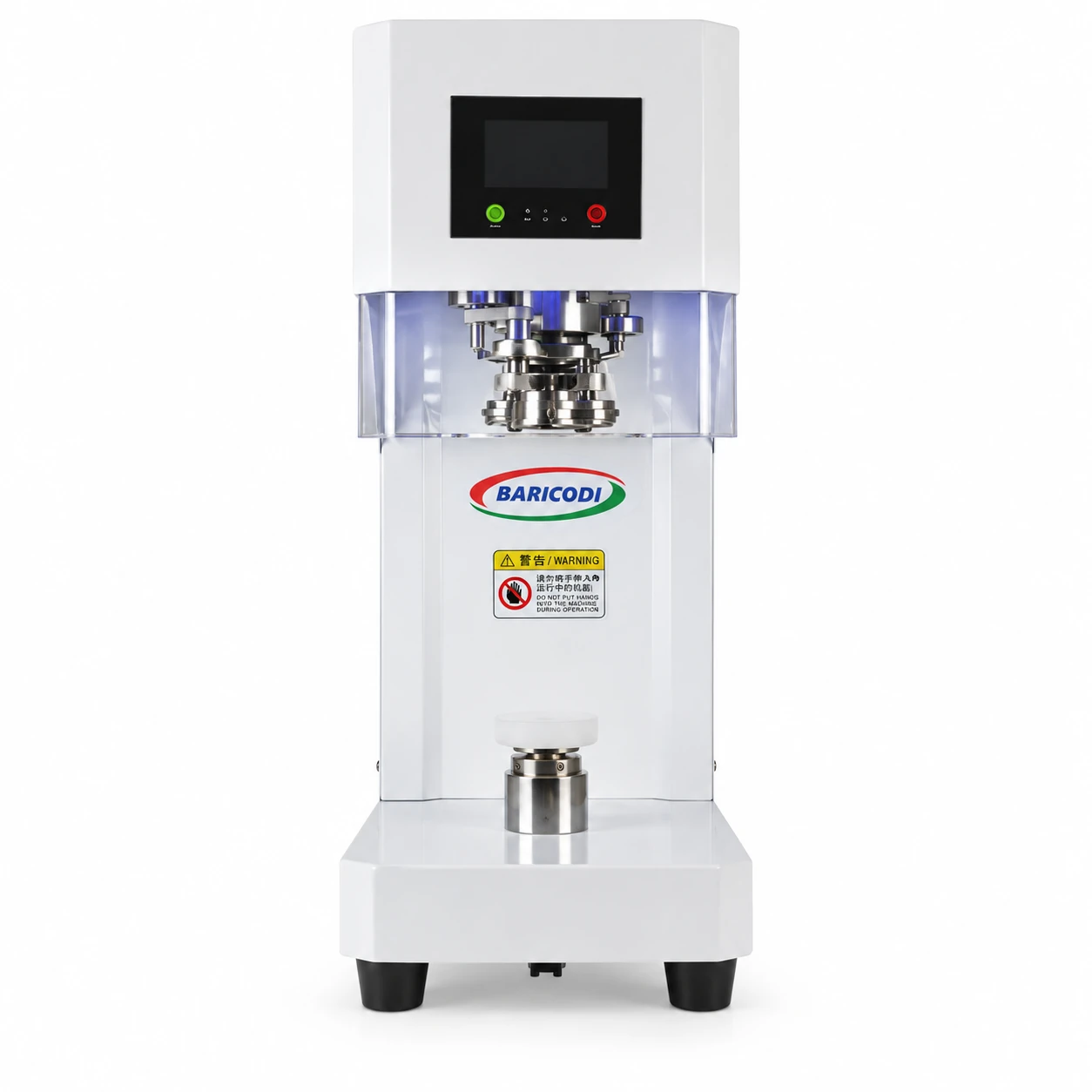 Sertisseuse électrique pour boîtes métalliques — présentation BARICODI
