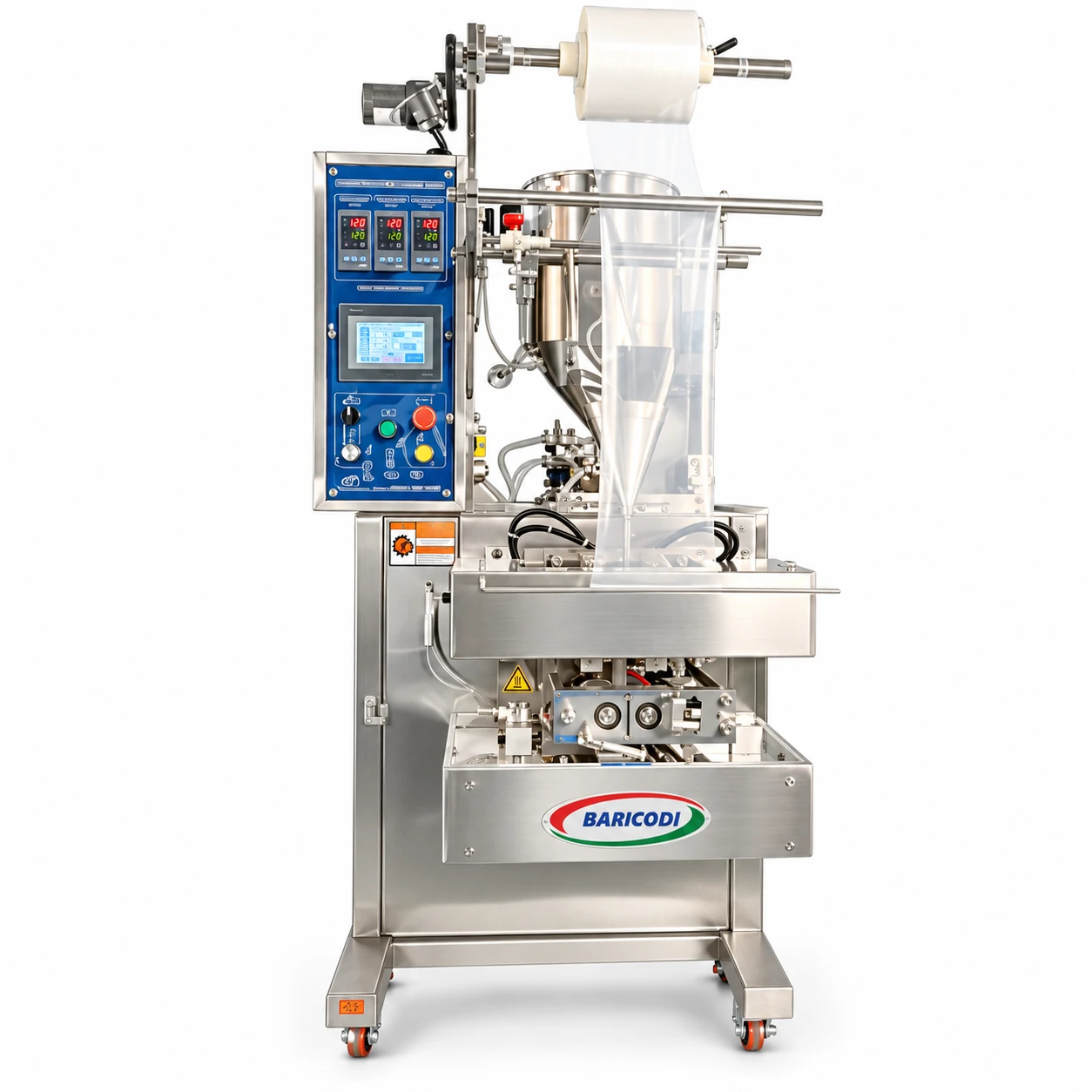 Ensacheuse pour sauces et liquides, 4 soudures — présentation BARICODI